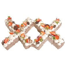 Letter 'XX' Chocolate Lamington Anniversary Cake